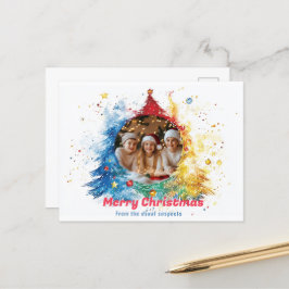 Pastel Hues of Helgdag Joy Helg Vykort