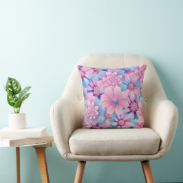 Pastel Hydrangea Dekorativ kudde