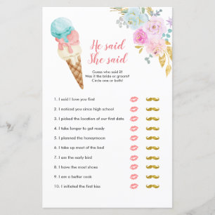 Pastel Ice Cream Blommigt