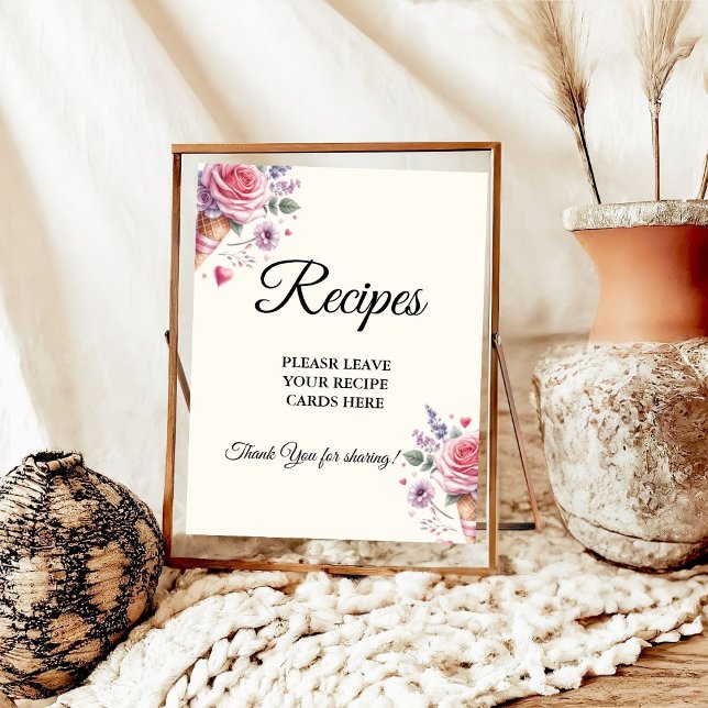 Pastel Ice Cream Lämnar Möhippan Recipes Poster (Skapare uppladdad)