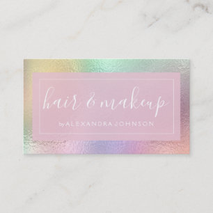 Pastel Iridescent Foil Visitkort