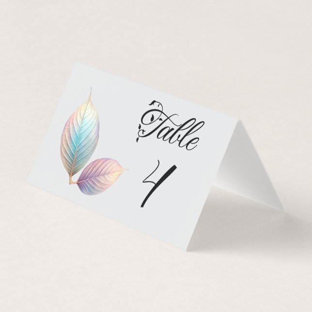 Pastel Iridescent Löv Bröllop Dreamy Pastels Kort (Framsida)