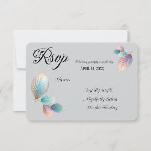 Pastel Iridescent Löv Bröllop Dreamy Pastels OSA Kort
