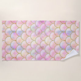 Pastel Iridescent Sjöjungfru Scales Mönster