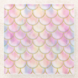 Pastel Iridescent Sjöjungfru Scales Mönster