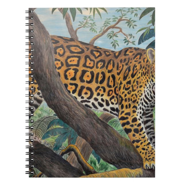 Pastel jaguar: djungeln teckning. anteckningsbok (Framsidan)