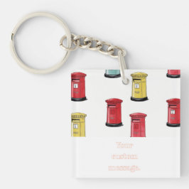 Pastel Japanese Postbox: Watercolor Crayon Style