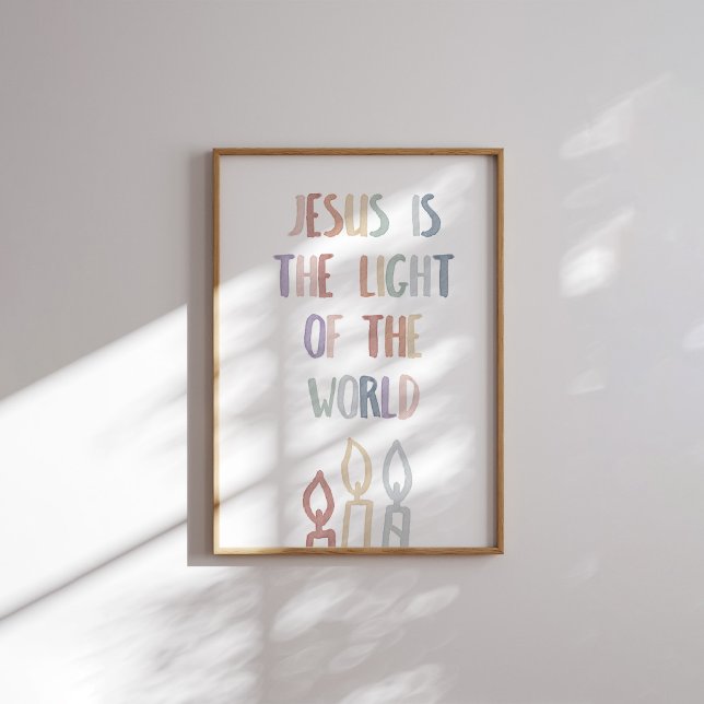 Pastel Jesus är världens ljus poster (Skapare uppladdad)
