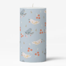 Pastel jul Birds Seamless Mönster