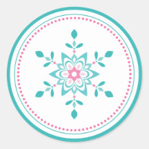 Pastel Jul Blommigt Star Snowflake