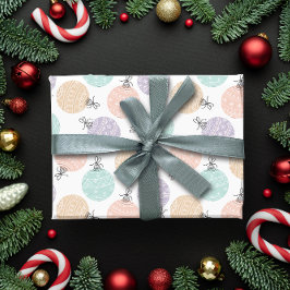 Pastel jul bollar presentpapper