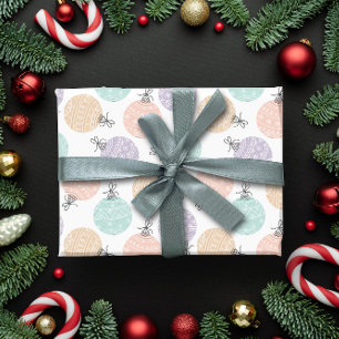 Pastel jul bollar presentpapper