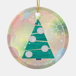 Pastel Jul HELGDAG 1:a jul Julgransprydnad Keramik