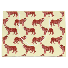 Pastel jul Safari Animals Rosa Tiger Wrappin