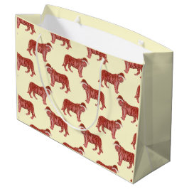 Pastel jul Safari Animals Rosa Tiger Wrappin