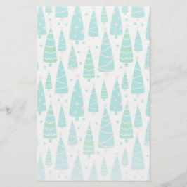 Pastel Julgran Forest Brevpapper