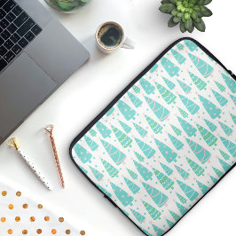 Pastel Julgran Forest Laptop Fodral