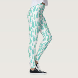 Pastel Julgran Forest Leggings