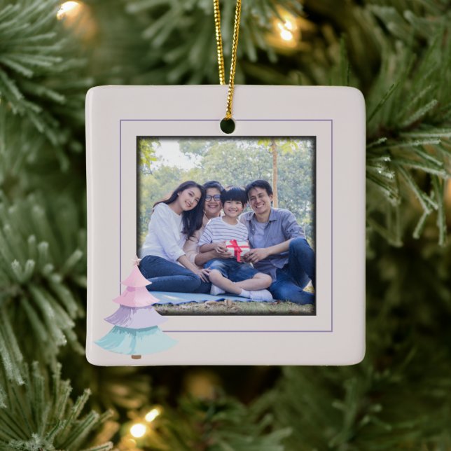 Pastel Julgran Julgransprydnad Keramik (Träd)