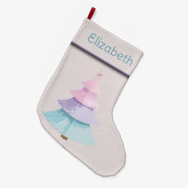 Pastel Julgran Stor Julstrumpa