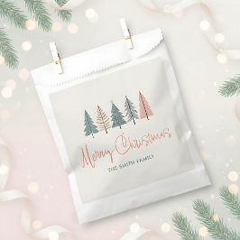 Pastel Julgranar Helgdag Favor Bags