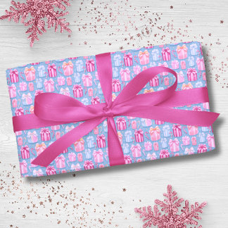 Pastel Julklapp och Polkagrisar Presentpapper