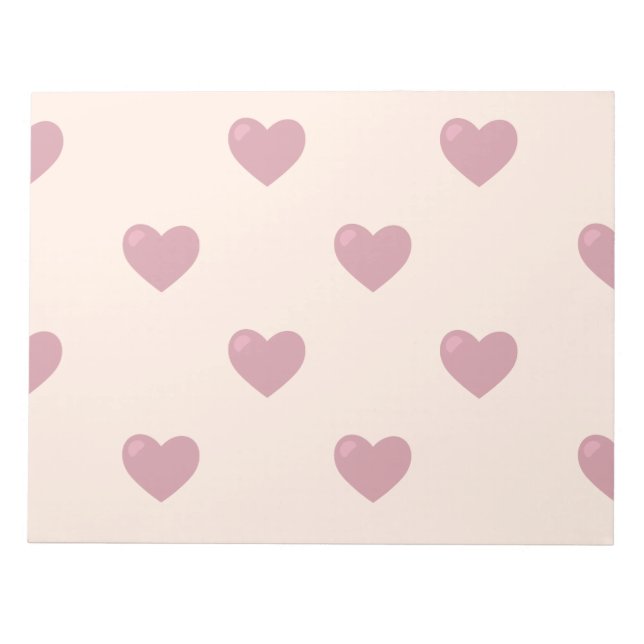 Pastel Kärlek Hearts Anteckningsblock (Framsida)