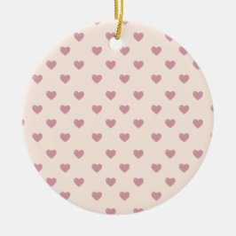 Pastel Kärlek Hearts Julgransprydnad Keramik