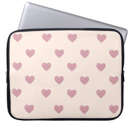 Pastel Kärlek Hearts Laptop Fodral