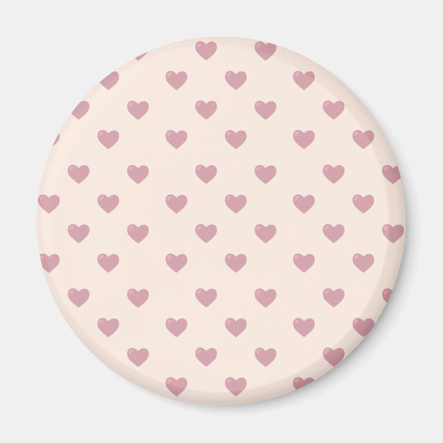 Pastel Kärlek Hearts Magnet (Framsidan)