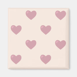 Pastel Kärlek Hearts Magnet