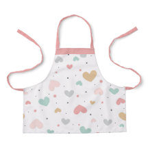 Pastel Kärlek-hjärtan, färglöst mönster