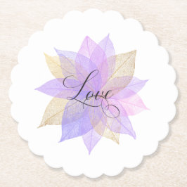 *~* Pastel KÄRLEK INTENTION UNDERLÄGG EMOTO Löv Papper