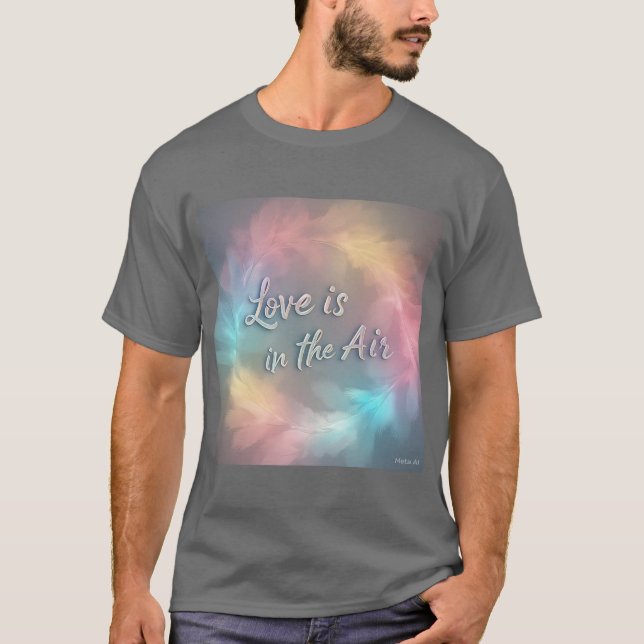 Pastel Kärlek ligger i Luft Manar Tshirt T Shirt (Framsida)