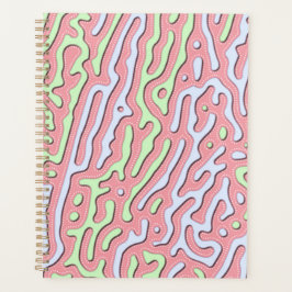 Pastel Kawaii-Abstrakt Färgfull bläckdesign