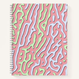 Pastel Kawaii-Abstrakt Färgfull bläckdesign