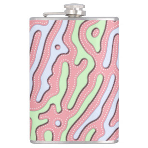 Pastel Kawaii-Abstrakt Färgfull bläckdesign Fickplunta