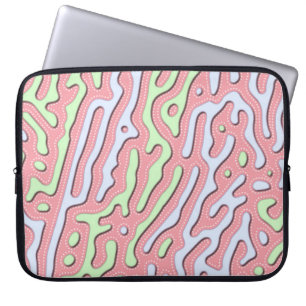 Pastel Kawaii-Abstrakt Färgfull bläckdesign Laptop Fodral