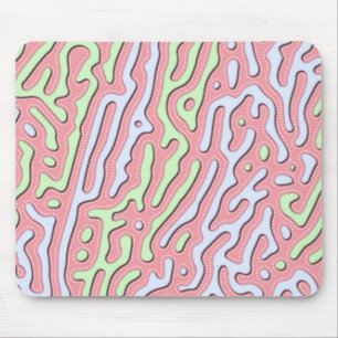 Pastel Kawaii-Abstrakten Färgfläckdesign Musmatta