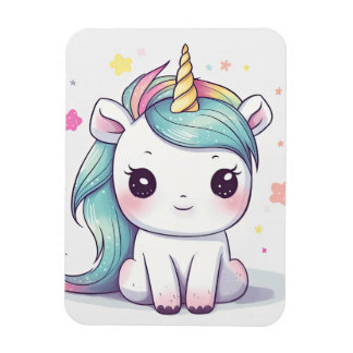 Pastel Kawaii Unicorn, mest beklaglig Magnet