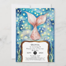 Pastel Kids Sjöjungfru Birthday