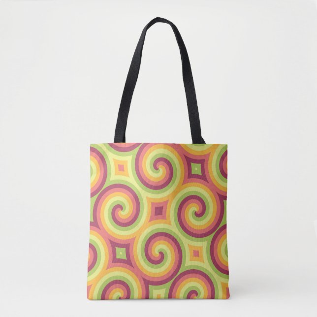 Pastel Kor Swirls Tygkasse (Framsida)
