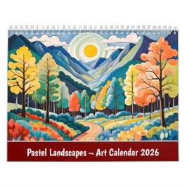 Pastel Landscapes – Art Calendar 2026 Kalender