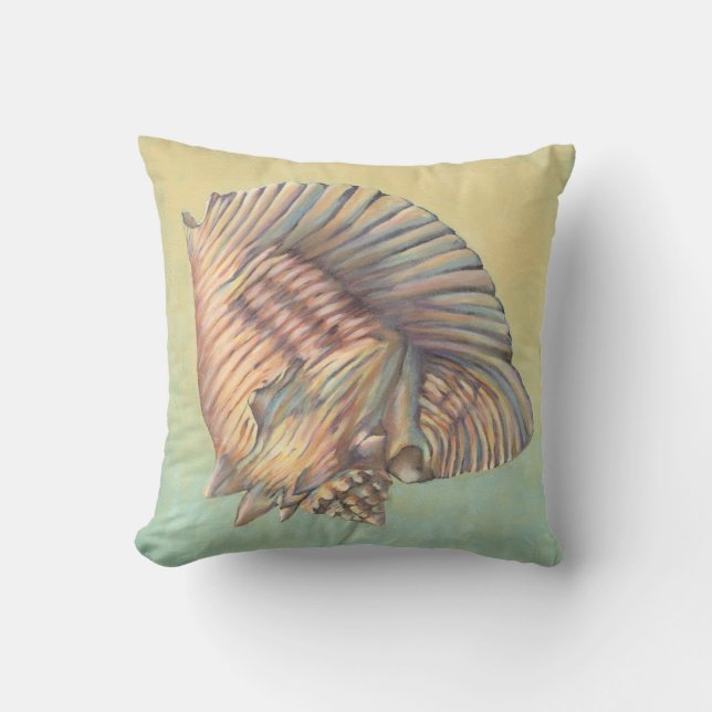 Pastel Large Conch-Snäcka Kudde (Framsida)