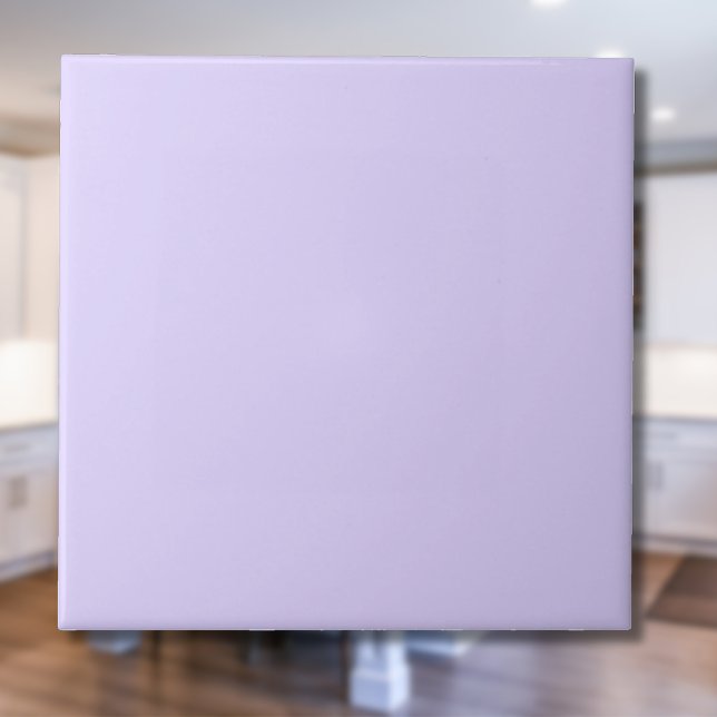 Pastel Lavender Blue Solid Färg | Klassisk Elegant Kakelplatta (Skapare uppladdad)