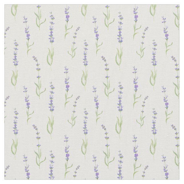 Pastel Lavender Flower Plants botaniska Tyg (Närbild)
