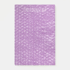 Pastel Lavender Grape Pop Bubble Wrap Lila Post-it Block