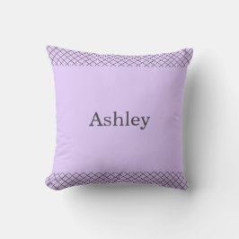 Pastel Lavender Poodle Personalized Matching  Kudde
