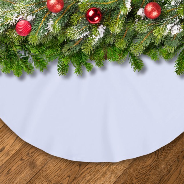 Pastel Lavender Solid Färg | Klassisk | ELEGANT Julgransmatta Borstad Polyester (Skapare uppladdad)