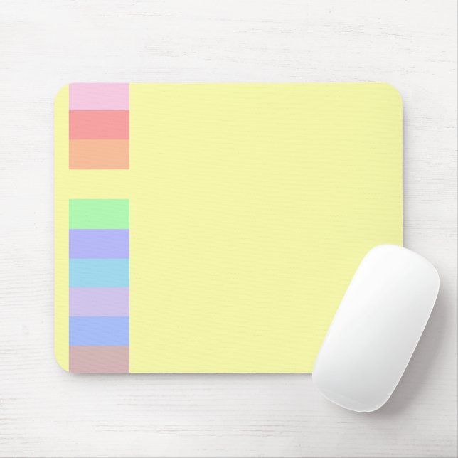 Pastel Lemon Gult Musmatta (Med mus)